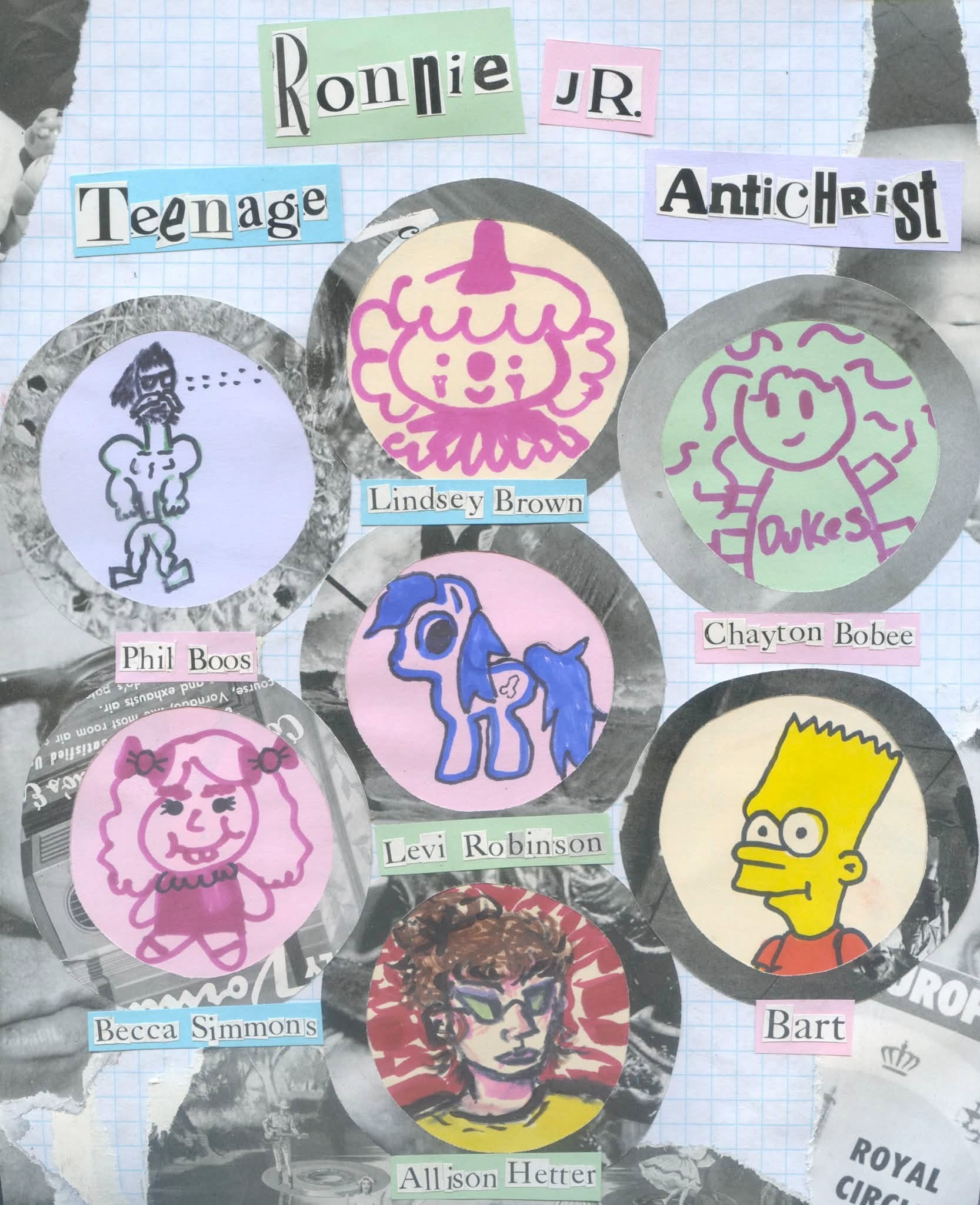 Ronnie Jr. Teenage Antichrist artwork